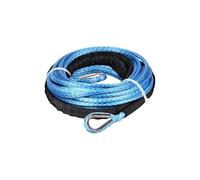 Tow cord, 50ft 1/4"(15m*6mm) Synthetic Winch Rope,for Off Road Vehicle Trucks(Blue)