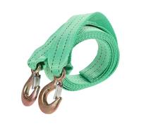 Tow Dolly Strap with Hook, 400x5x0.2cm Polyester | Load Bearing up 5 Tons, Secure Latch Design, Light Green, for Trucks, Boats on Trailers