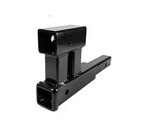 Tow Hitch, 2 Inch Dual Truck Trailer Hitch Receiver Rise Drop Adapter Extender Double Extension RV Parts Van Camper Accessories Caravan