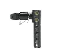 Tow Hitch, 5 Levels Adjustable Trailer Coupler Connector 2 Inch Hitch Ball Coupling CAP 3.15 TON RV Parts Camper Caravan Accessories