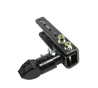 Tow Hitch, 5 Levels Adjustable Trailer Coupler Connector 2 Inch Hitch Ball Coupling CAP 3.15 TON RV Parts Camper Caravan Accessories