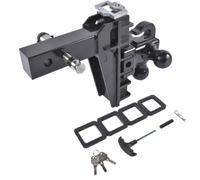 Tow Hitch Ball Mount 17000 LBS GTW Class 3 Drop Hitch Compatible With Heavy Duty Vehicles