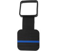 Tow Hitch Dust Cap for Trailer Receiver, TPU Car Accessory | Blue Black Options, Trim Pattern Design, Minor Bump Protection, Keeps Hitch Clean in Rainy Weather