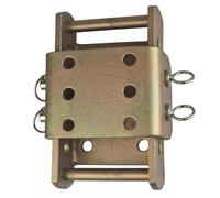 Tow Hitch Height Adjuster - Drop Plate Towing Adapter - Jeeps, Trucks, 4x4s - MAX Tow 3500kg - 270mm - Yellow Zinc Plated