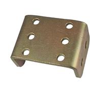 Tow Hitch Height Adjuster Sliding Drop Plate & Pin Spares - Gold Zinc - Land Rover, 4x4, Height Adjustable Hitches (Plate, Without Pins)