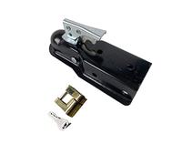 Tow Hitch, Trailer 2" x 3" 5000lbs Trailer Coupler Hitch Ball Coupling Straight Tongue RV Parts Camper Caravan Accessories(Gris)