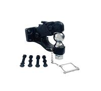 Tow Hitch, Trailer COUPLEMATE Pintle Hook Combo with 2" 50mm Ball Trailer Hitch Towing Heavy Duty 8 TON Trailer Hitch Ball Trailer Parts(with 2inch Ball)
