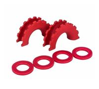 Tow Hook Cover Towing Bars D-Ring Shackle Isolators With Washers For Standard 3/4 Inch Shackles Bumper Protect Accessories Eye Hook Cover(RED)