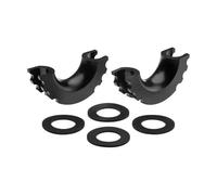 Tow Hook Cover Towing Bars D-Ring Shackle Isolators With Washers For Standard 3/4 Inch Shackles Bumper Protect Accessories Eye Hook Cover(Black)
