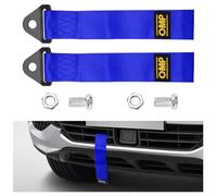 Tow Rope,2Pcs Racing Car Trailer Sport Rope Towing Strap,High Strength Nylon Tow Strap with Heavy Duty Hook,Towing Eye Tuning Car Trailer Ropes Towing Belt for Vehicle Front Rear Bumper (Blue)