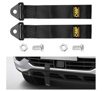 Tow Rope,2Pcs Racing Car Trailer Sport Rope Towing Strap,High Strength Nylon Tow Strap with Heavy Duty Hook,Towing Eye Tuning Car Trailer Ropes Towing Belt for Vehicle Front Rear Bumper (Black)