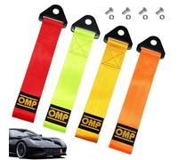 Tow Rope, 4 Pcs Tow Strap Racing Car Towing Strap High Strength Car Tow Rope Nylon Cars Trailer Rope Universal Towing Belt for Cars Front Rear Bumper 28X5cm