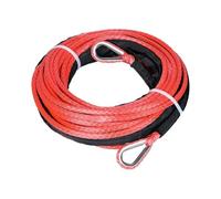Tow Rope 6mm*30m Synthetic Winch Rope Extension Rock Guard for 4X4 Off-Road Car(Red)