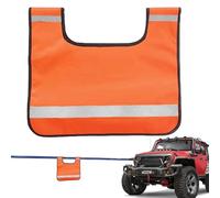 Tow Rope Dampener,Reflective Orange Safety Blanket with Pocket - Cable Cushion Car Winch Rope Dampener | for Road Rescue Outdoor Trucks Vehicle Car School