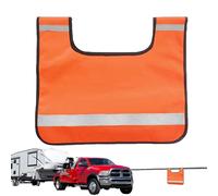 Tow Rope Damper - Reflective Orange Safety Blanket with Bag | Cushion for Shock Absorption for Winch Rope | For Road Rescue Vehicles Trucks Vehicles and Cars as well as Towing Equipment