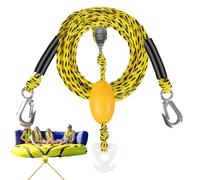Tow Rope for Tubing - Pulling String Supports Up To 4 Users - with Hook and 360 Degree Swivel Pulley Ski Ropes Watersports | for Pontoon, Float Balls, Inflatables, Kayaks, Surf, Skiing, Rivers