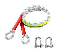 Tow Rope Heavy Duty Tow Strap Great Elongation High Strength Trailer Rope Professional Recovery Ropes For Sand Snow Ditch Swamp Buried(4M 5 tons)