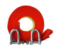 Tow Rope Heavy Duty with Hook Tow Strap Car Ramps Towing Rope and Cables Up to 11000Ib With 2 Shackles for Car SUV Agricultural Vehicle Yacht(5m)