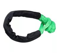 Tow Rope Strap 41000lbs Soft Shackle Synthetic Rope Heavy Duty Offroad 4X4 Tow Shackle Strap with Protective Sleeve for Jeep Truck(Green)