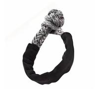 Tow Rope Strap 41000lbs Synthetic Short Tow Ropes Soft Shackle Kinetic Rope Tow Rope Offroad Car Towing Tow Hitch Shackle Heavy Duty(Grey)