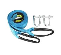 Tow Rope Strap 8Tons Car Towing Rope Strape Cable with U Hooks Shackle 3/5m Nylon with Reflective Light For Car Truck Trailer Suv(4m 8T)