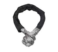 Tow Rope Strap Synthetic Soft Shackle Rope 17 Tons Max Break High-Performance Tow Shackles With Protective Sleeve For Off-Road Towing(Grey)