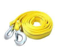 Tow Strap - Heavy Duty Yellow Recovery Rope for Truck and SUV, Reinforced Steel Hooks with Protective Sleeves, Reliable Vehicle Towing Strap for, Roadside, Trailer, Outdoor