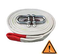 tow straps heavy duty with loops- 22,000lbs recovery strap 2" x16' Tow Rope for Cars Trucks Jeeps Boats and More White with storage bag
