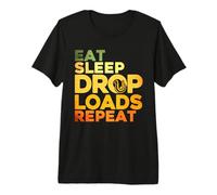 Tow Truck Driver Wrecker Eat Sleep Drop Loads Repeat Premium T-Shirt