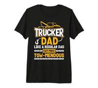 Tow Truck Driver Wrecker Trucker Dad Tow-Mendous Premium T-Shirt