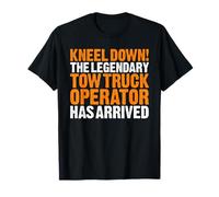Tow Truck Operator Kneel Down T-Shirt