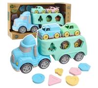 Tow Truck Sorter With Cars Plastic Blocks Top Quality Toy