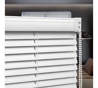 tow000ack Aluminium Metal Venetian Blinds,Blackout Window Blinds,White 25mm Home Light Filtering Horizontal Blinds and Shades for Indoor,Privacy Curtains,Custom,Width × Height (60cm x 160cm)