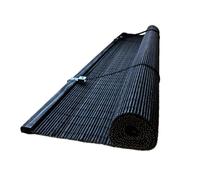 tow000ack Black Retro Bamboo Roller Blinds,Natural Breathable Sun Shade Window Roman Shade,Decorative Curtain for Balcony Tea Rooms,Custom Colors,Width x Height (75cm x 100cm(2.5ft x 3.3ft)