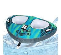 Towable Inflatable Tube - Large Capacity Riding Deck, Double sew Seam Construction, High Buoyancy Foam Interior, Easy Fold Storage Design | Perfect For Wakeboarding Sessions River Drifting Kayak