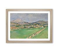 Toward Mont Sainte-Victoire by Paul Cezanne Framed Print | A2 Oak Framed Wall Art | Ready to Hang | Modern Historical Picture | Living Room Bedroom Lounge Office