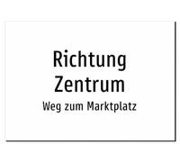 Toward the Centre - Road to Marketplace - Sticker A2: 594 x 420 mm - Without Graphics, Text Only