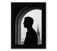 Toward the City Modern Framed Wall Art Print A2 (59.4×42cm) Black, Wall Decor for Living Room, Bedroom, Office & Home, Ready to Hang, Art Gift