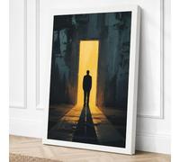 Toward the Light Modern Canvas Wall Art Print 24x16 Inch (61 x 41 cm)