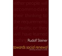 Towards Social Renewal: Basic Issues of the Social Question