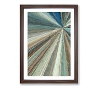 Towards The Light in Abstract Framed Print | A2 Walnut Framed Wall Art | Ready to Hang | Abstract Fantasy Picture | Living Room Bedroom Lounge Office