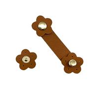 TOWARDSNAN 10PCS Handmade Buttons Wallet Hasp Clasp Buckles Immitation Leather Bag Hardware Accessory Fashion Handbag Hasp PU Leather Snap Fastener for Bag