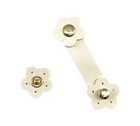 TOWARDSNAN 10PCS Handmade Buttons Wallet Hasp Clasp Buckles Immitation Leather Bag Hardware Accessory Fashion Handbag Hasp PU Leather Snap Fastener for Bag