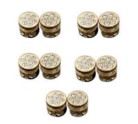 TOWARDSNAN 10Pieces Metal Cord Locks Elastic and Round Drawstring Adjuster for of Drawstrings and Laces Garment Fastener