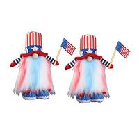 TOWARDSNAN 2PCS Felt Dolls Sitting Swedish Faceless for Doll Independence Day July Fourth Veterans Day Boutique Window Displa Christmas House Decorations Living Room Inside Indoor Table