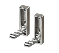 TOWARDSNAN 2PCS Foldable Wall Hooks Sturdy Metal Folding Hook for Bathroom and Entryway Hanging Coat Towels Hats Backpacks Foldable Hooks