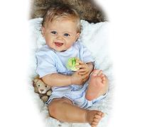 TOWARDSNAN 3D-Paint Girl Baby with Vascular Vein Toys Hand Paint for Doll Supplies Christmas Relax T Hand Painted Dolls