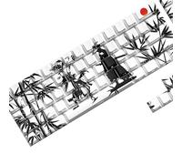 TOWARDSNAN 64/74Key Translucents Keycaps Wuxia Side Print Backlit Shining Through for 60 80 61 64 68 75 Keyboards Side Print