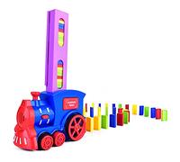 TOWARDSNAN Cartoon Dominos Train for W/Simulation Sound & Light Toddler Interaction Block for Creative Stacking Toy Stimulation Fu Blocks Set Truck Building Stacks Train for Kids