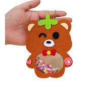 TOWARDSNAN Colorful Animal Pendant Making Kits for Children Art Class Craft Set Creative Decoration for Kindergarten Activity Animal Pendant Craft Kits